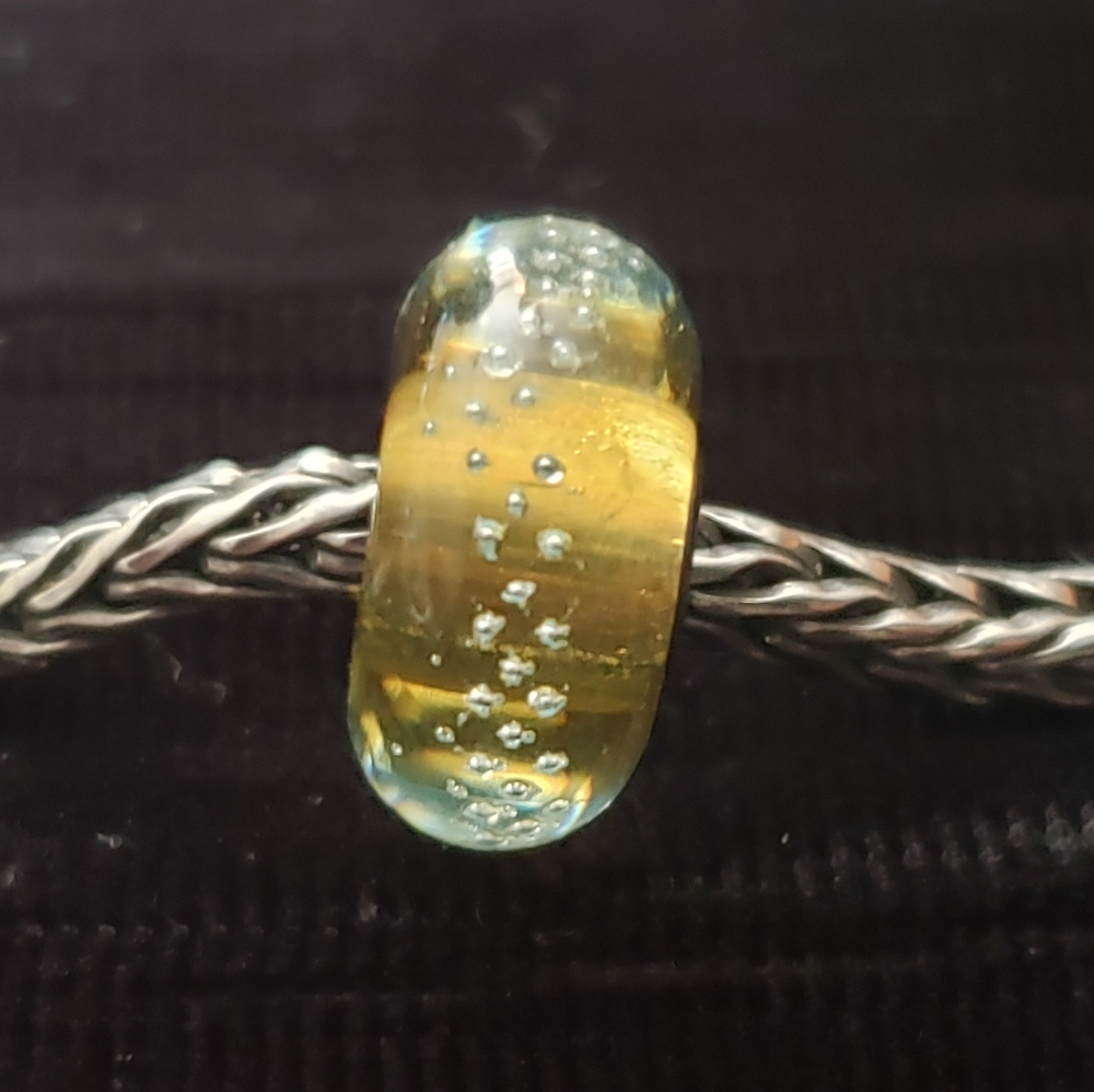 Trollbeads Gold Silver Trace Bead